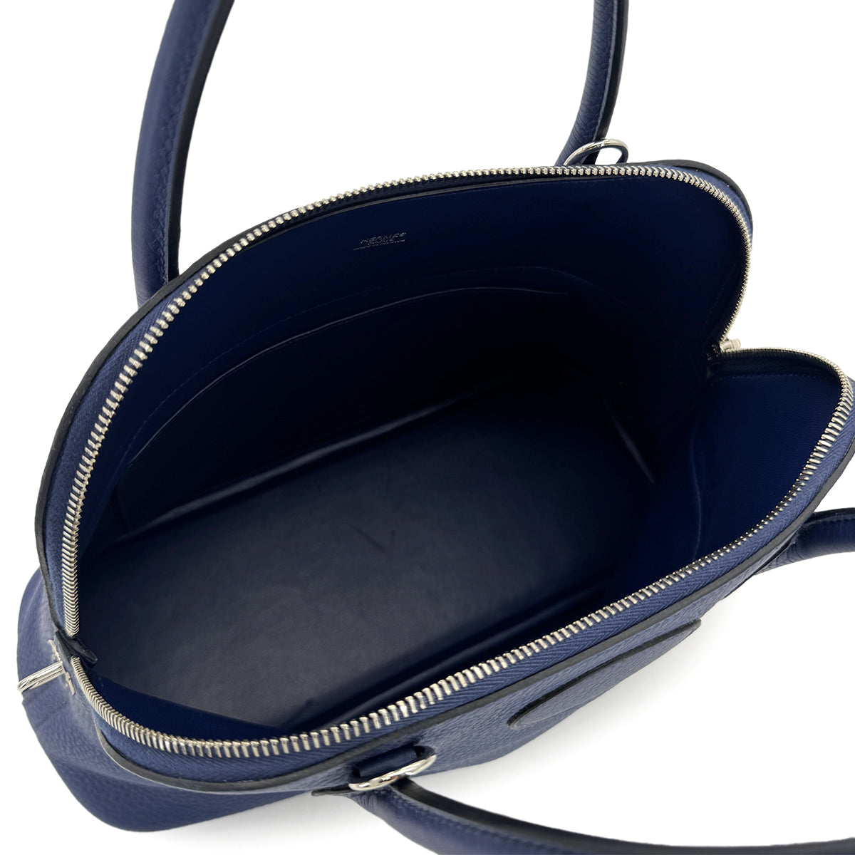 HERMES BOLIDE 31 BLUE SAPHIR TAURILLON CLEMENCE HAND SHOULDER BAG □Q SHW 90300548