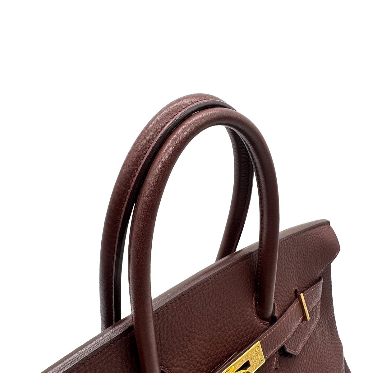 HERMES BIRKIN 35 MARRON FONCE TOGO HAND BAG □C GHW 90300551