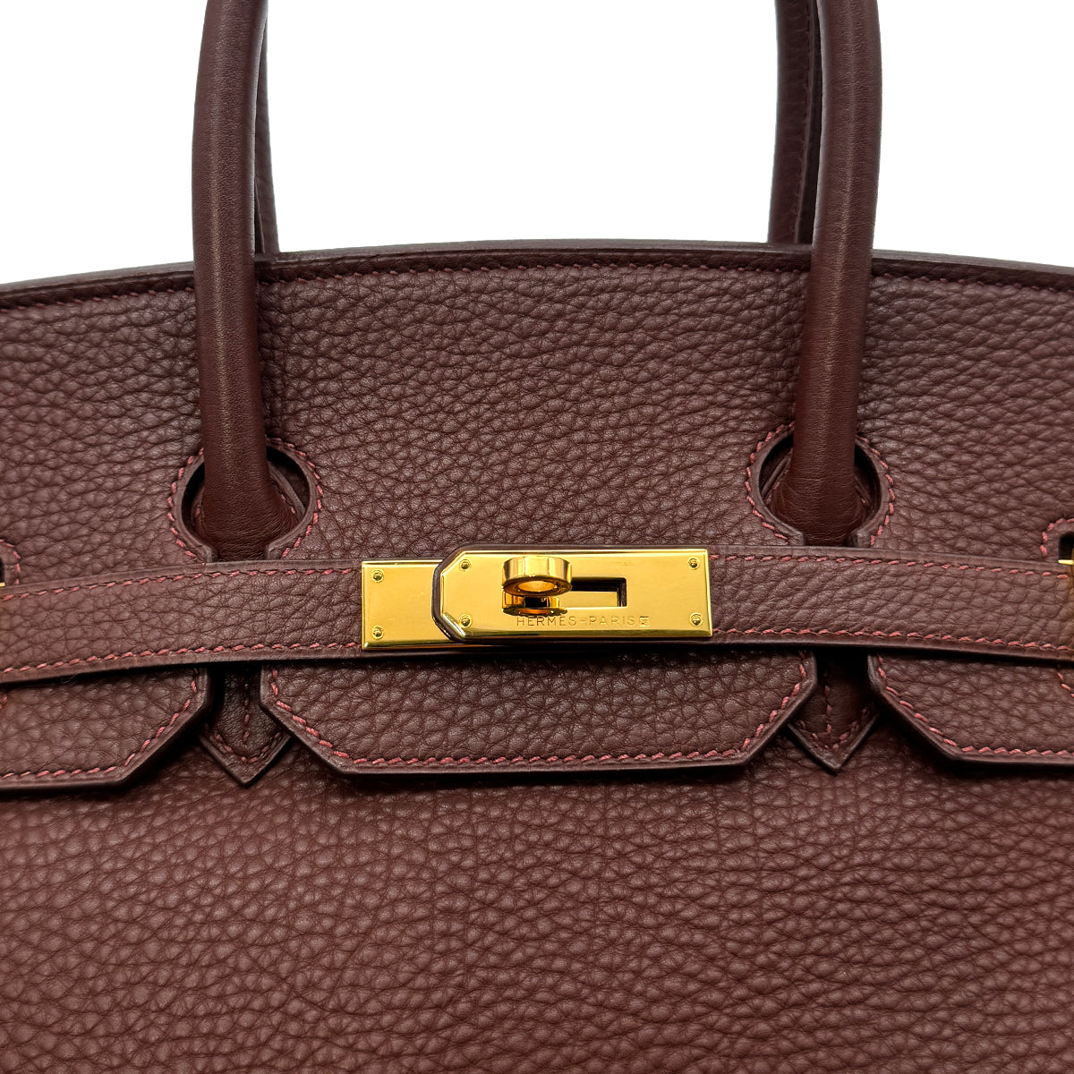 HERMES BIRKIN 35 MARRON FONCE TOGO HAND BAG □C GHW 90300551
