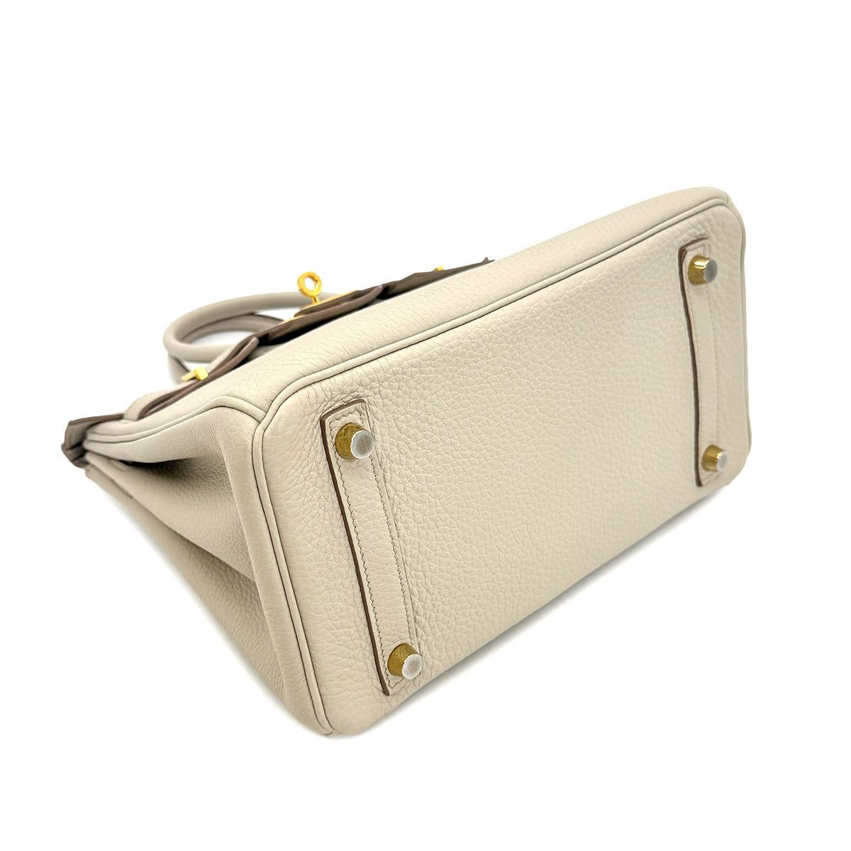 HERMES BIRKIN 25 BETON TOGO HAND BAG U GHW 90300556