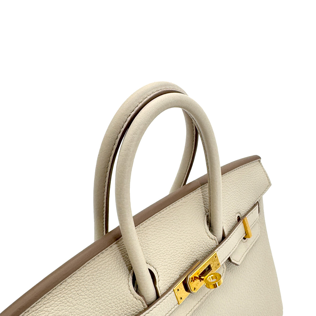 HERMES BIRKIN 25 BETON TOGO HAND BAG U GHW 90300556