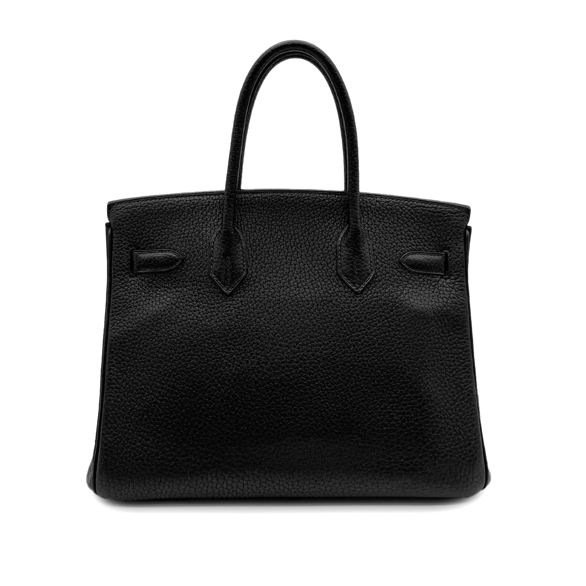 HERMES BIRKIN 30 BLACK TOGO HAND BAG □J SHW 90300574