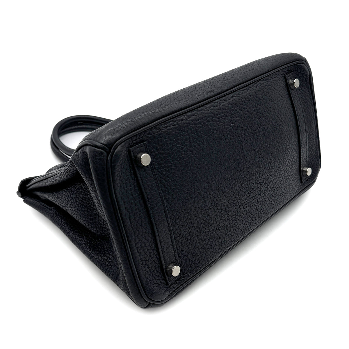 HERMES BIRKIN 30 BLACK TOGO HAND BAG □J SHW 90300574