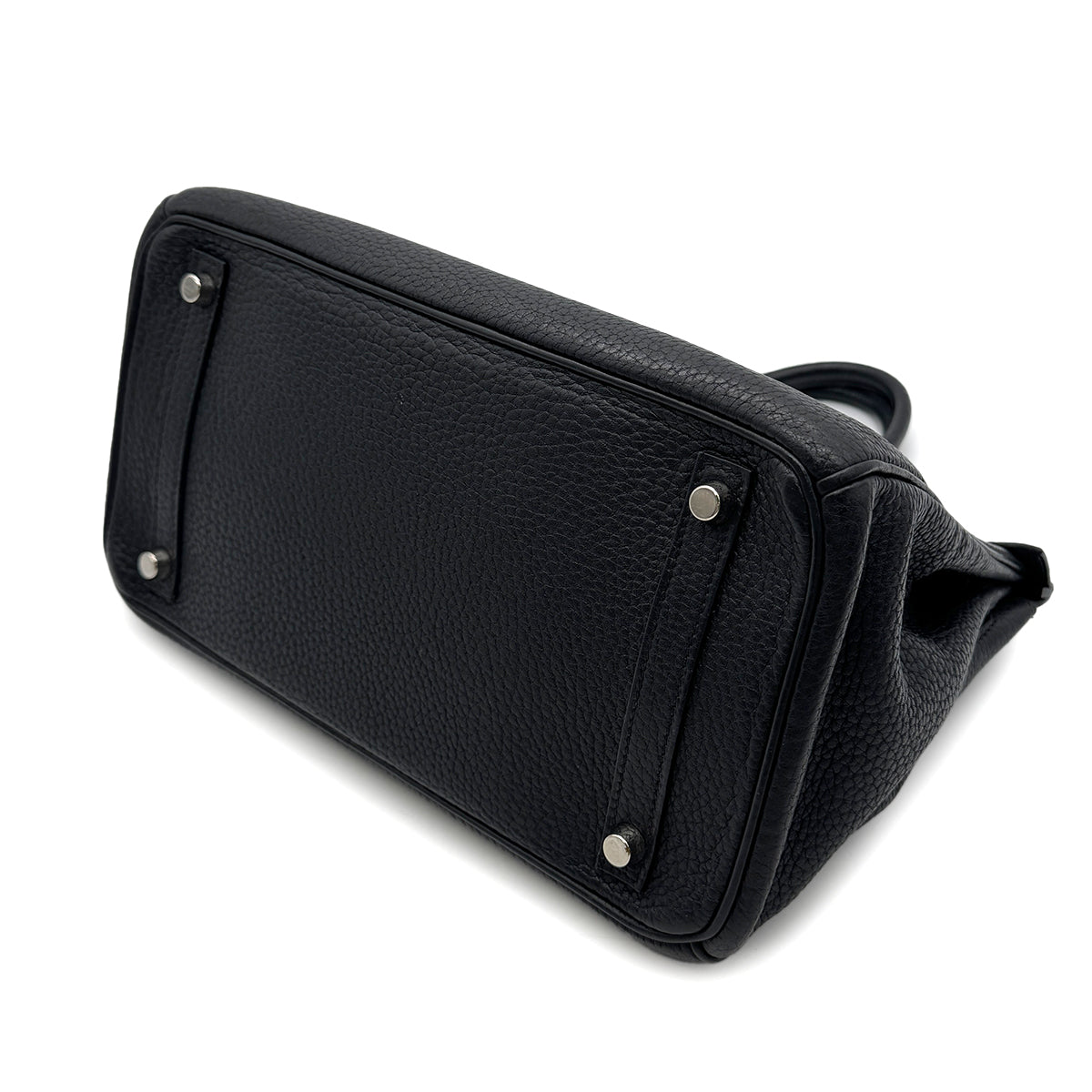 HERMES BIRKIN 30 BLACK TOGO HAND BAG □J SHW 90300574