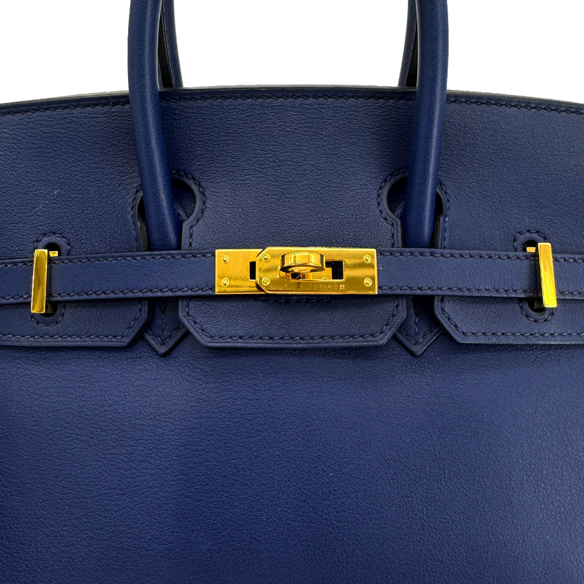 HERMES BIRKIN 25 BLUE SAPHIR SWIFT HAND BAG X GHW 90300851