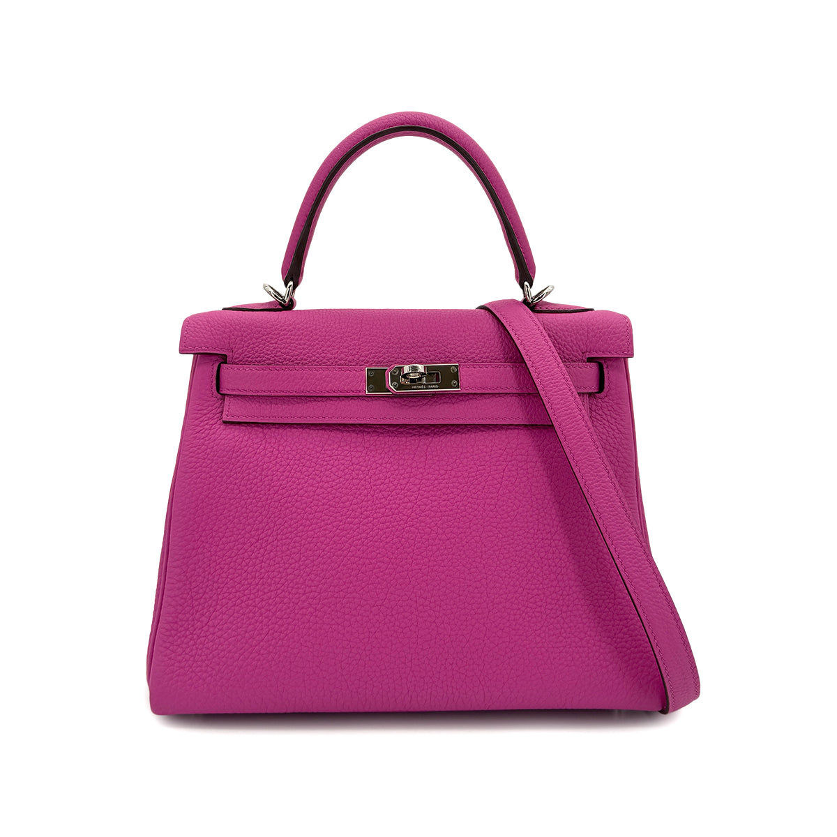 HERMES KELLY 25 RETOURNE MAGNOLIA TOGO HAND SHOULDER BAG C SHW 90300859