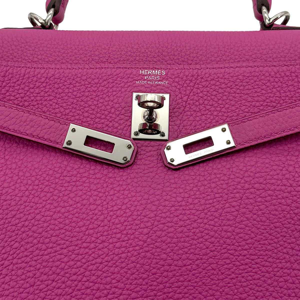 HERMES KELLY 25 RETOURNE MAGNOLIA TOGO HAND SHOULDER BAG C SHW 90300859