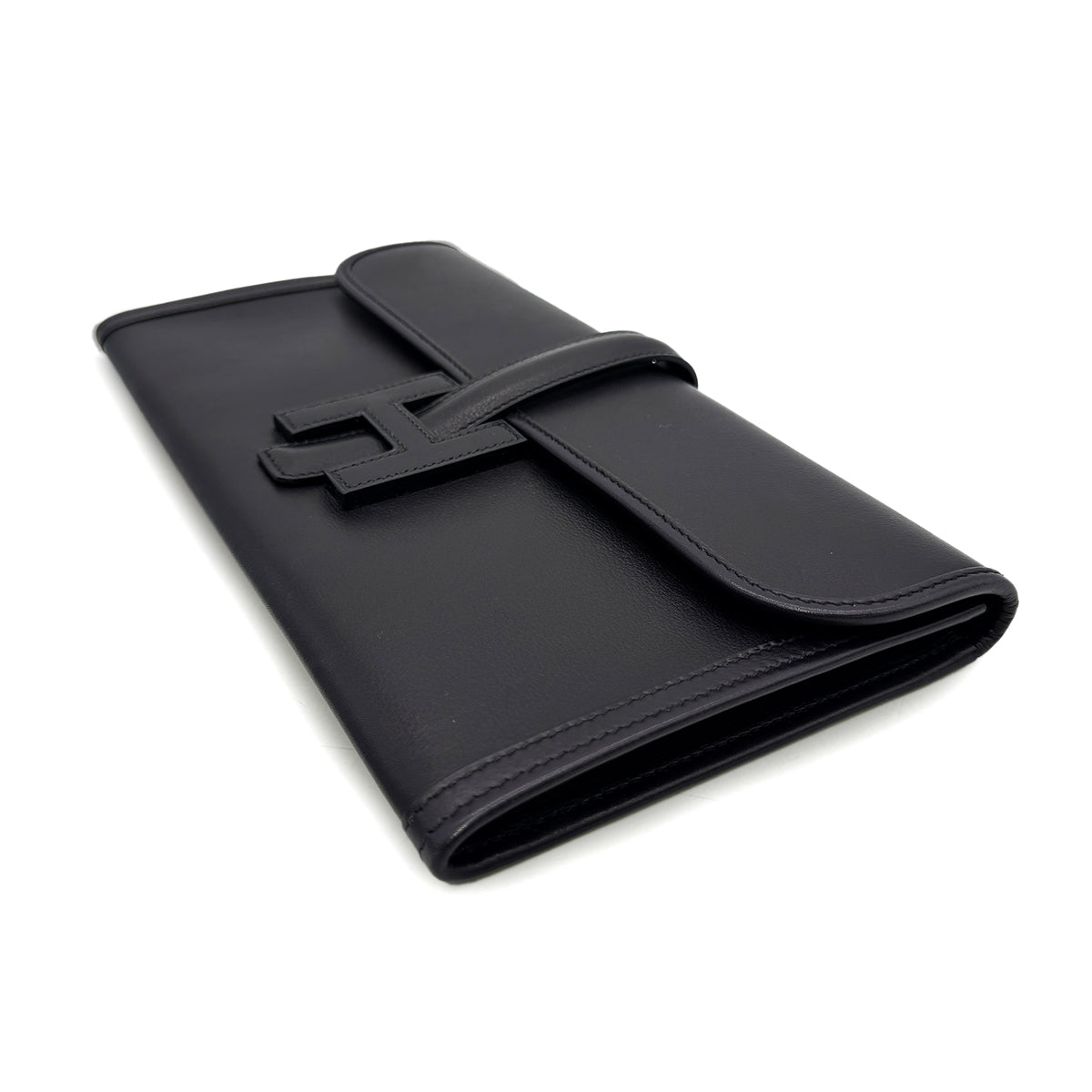 HERMES JIGE ELAN 29 BLUE NUIT VEAU EVERCOLOR CLUTCH BAG Z 90300861