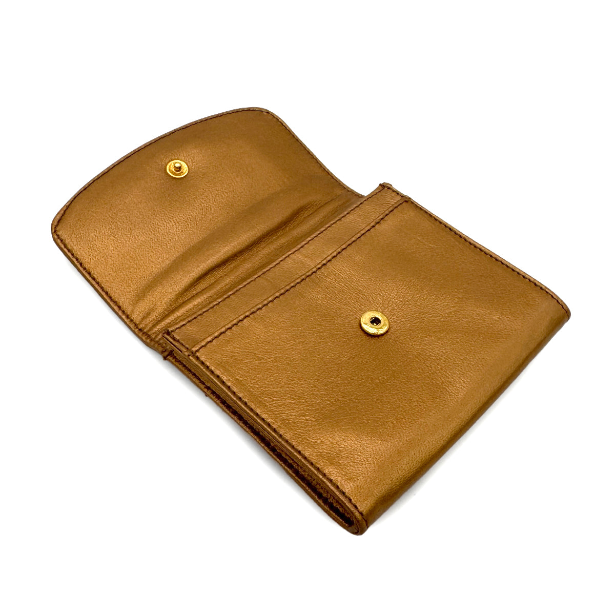 CHANEL VINTAGE COIN PURSE BRONZE LAMB SKIN 90300865