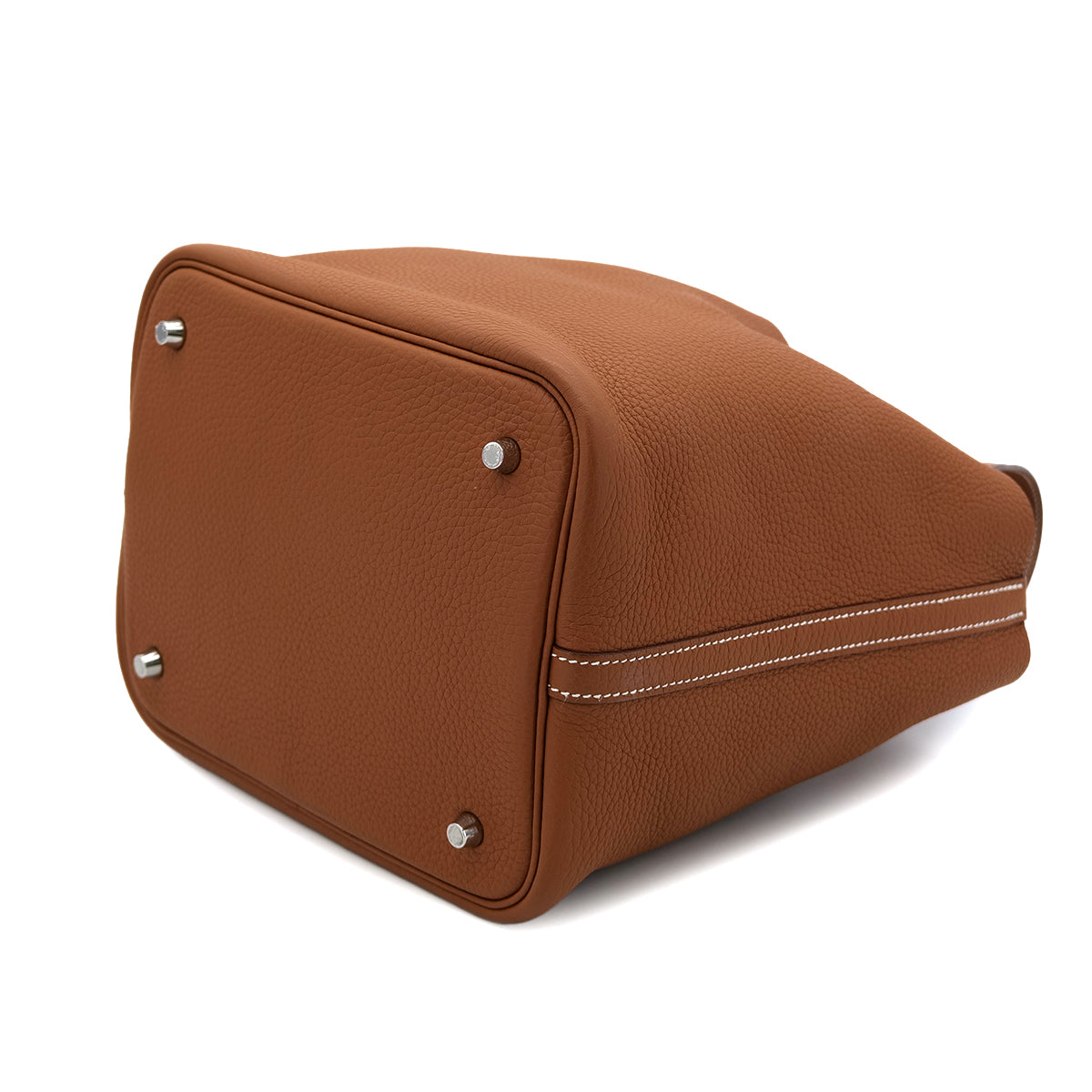 HERMES PICOTIN LOCK MM GOLD TAURILLON CLEMENCE HAND BAG Z SHW 90300866