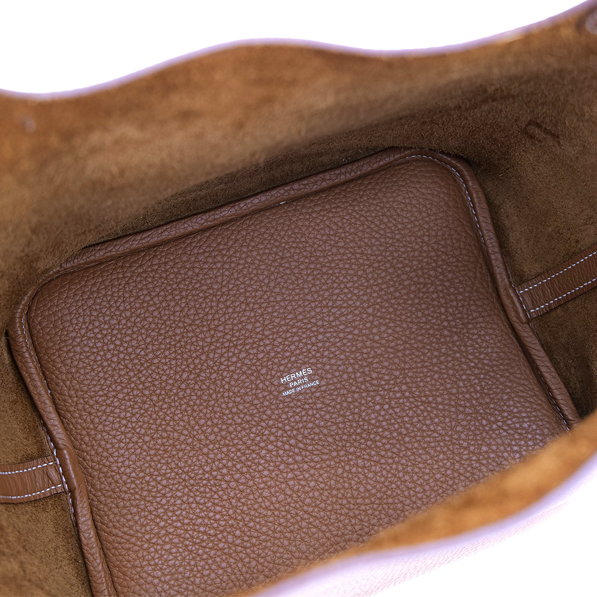 HERMES PICOTIN LOCK MM GOLD TAURILLON CLEMENCE HAND BAG Z SHW 90300866