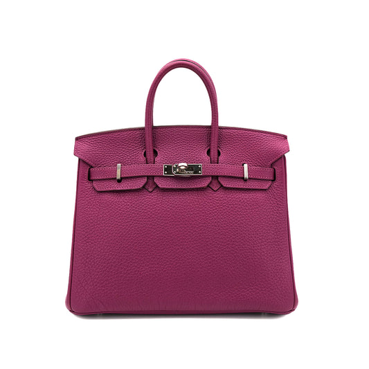 HERMES BIRKIN 25 TOSCA TOGO HAND BAG □O SHW 90301018