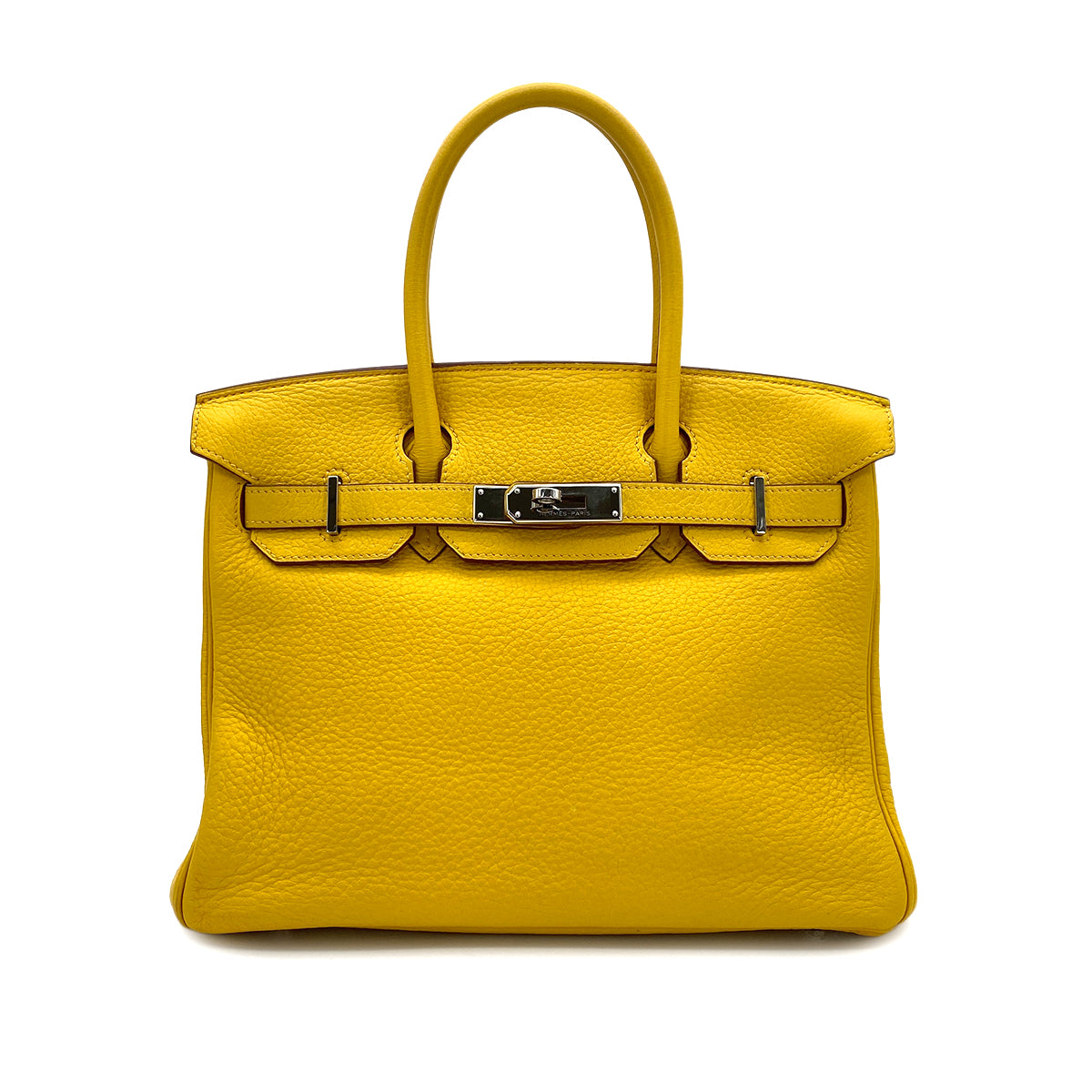 HERMES BIRKIN 30 SOLEIL TAURILLON CLEMENCE HAND BAG □M SHW 90301019