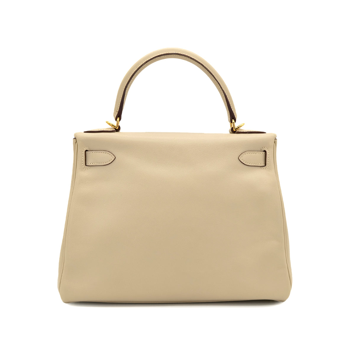 HERMES KELLY 28 RETOURNE PARCHEMIN SWIFT HAND SHOULDER BAG □M GHW 90301033