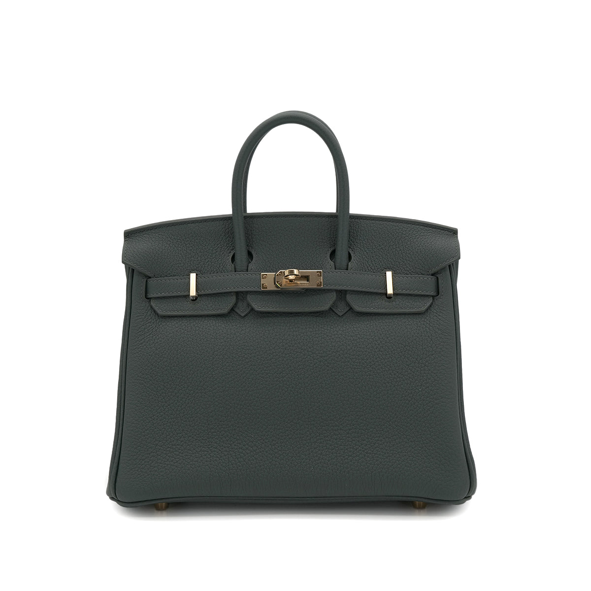 HERMES BIRKIN 25 VERT MANGROVE TOGO HAND BAG K GHW 90301083