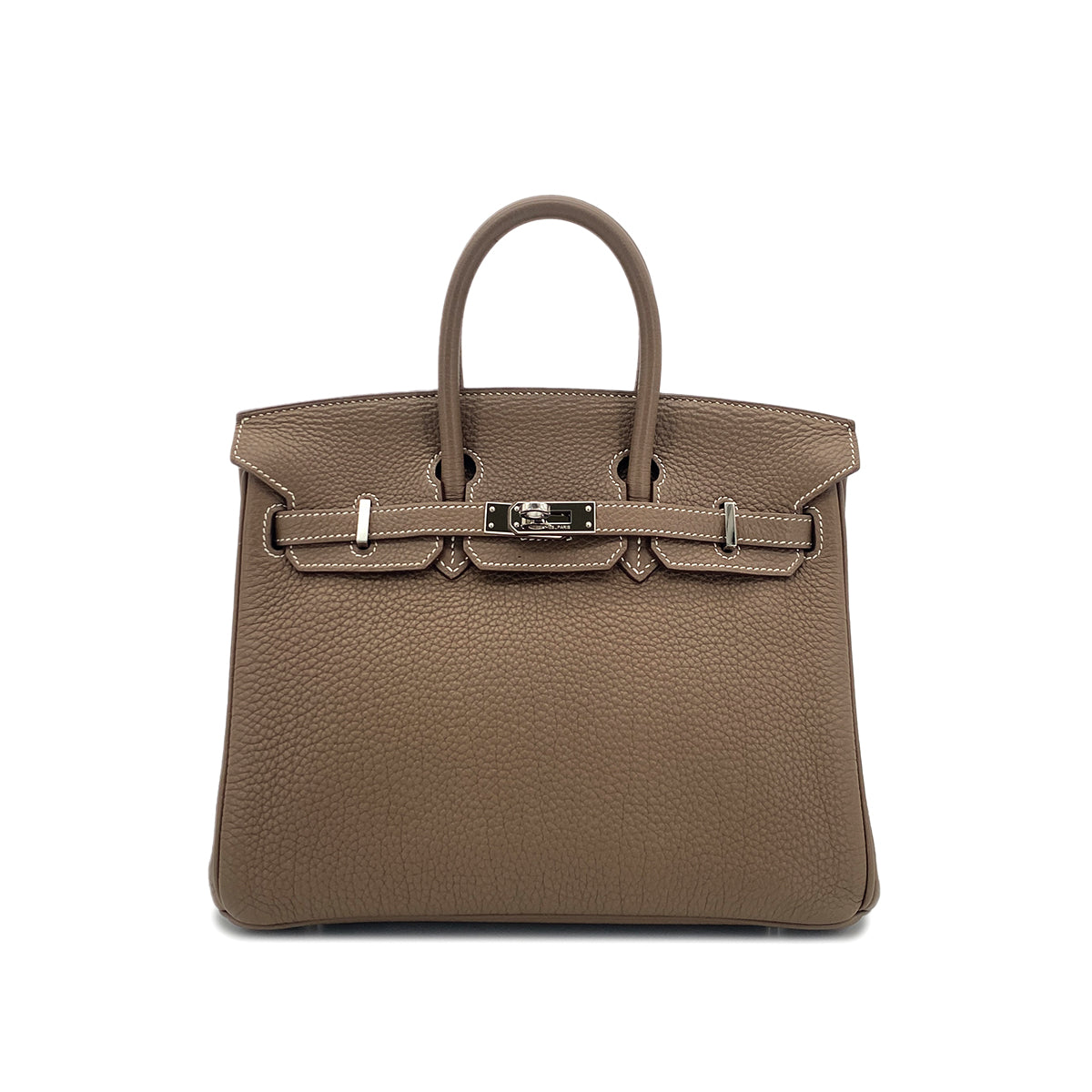 HERMES BIRKIN 25 ETOUPE TOGO HAND BAG □O SHW 90301086