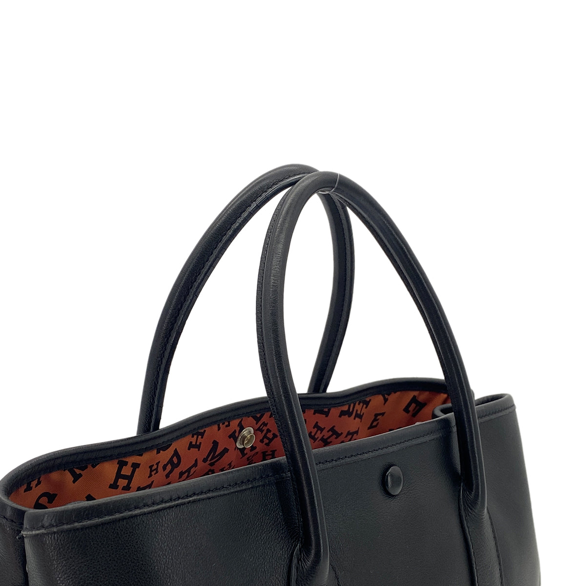HERMES GARDEN TWILLY TPM BLACK SWIFT HAND BAG □I 90301087