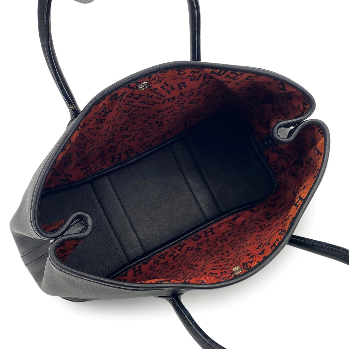 HERMES GARDEN TWILLY TPM BLACK SWIFT HAND BAG □I 90301087