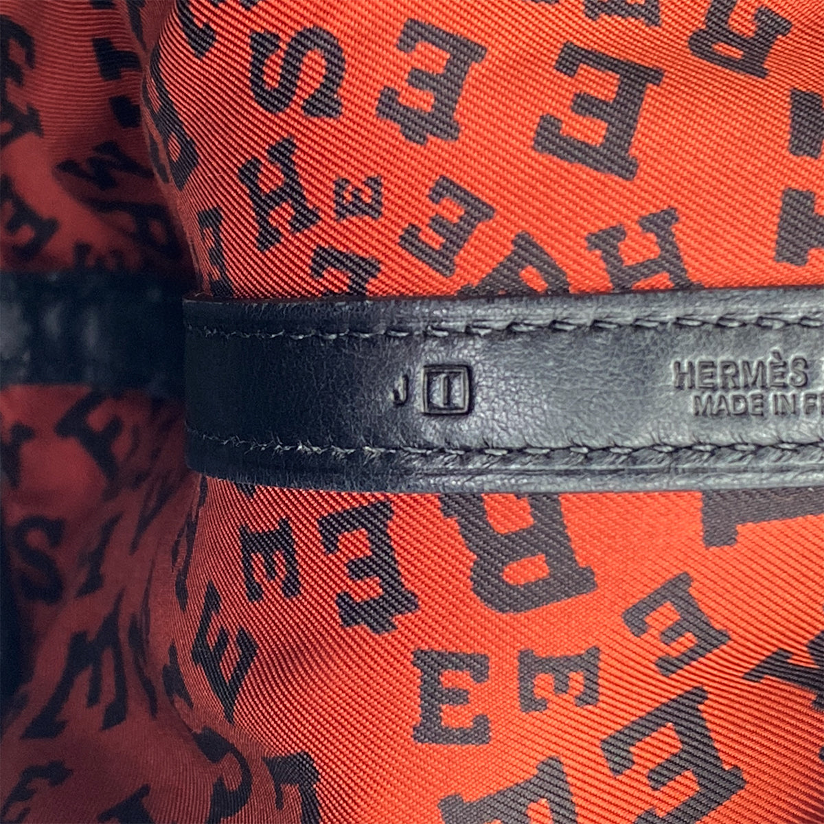 HERMES GARDEN TWILLY TPM BLACK SWIFT HAND BAG □I 90301087