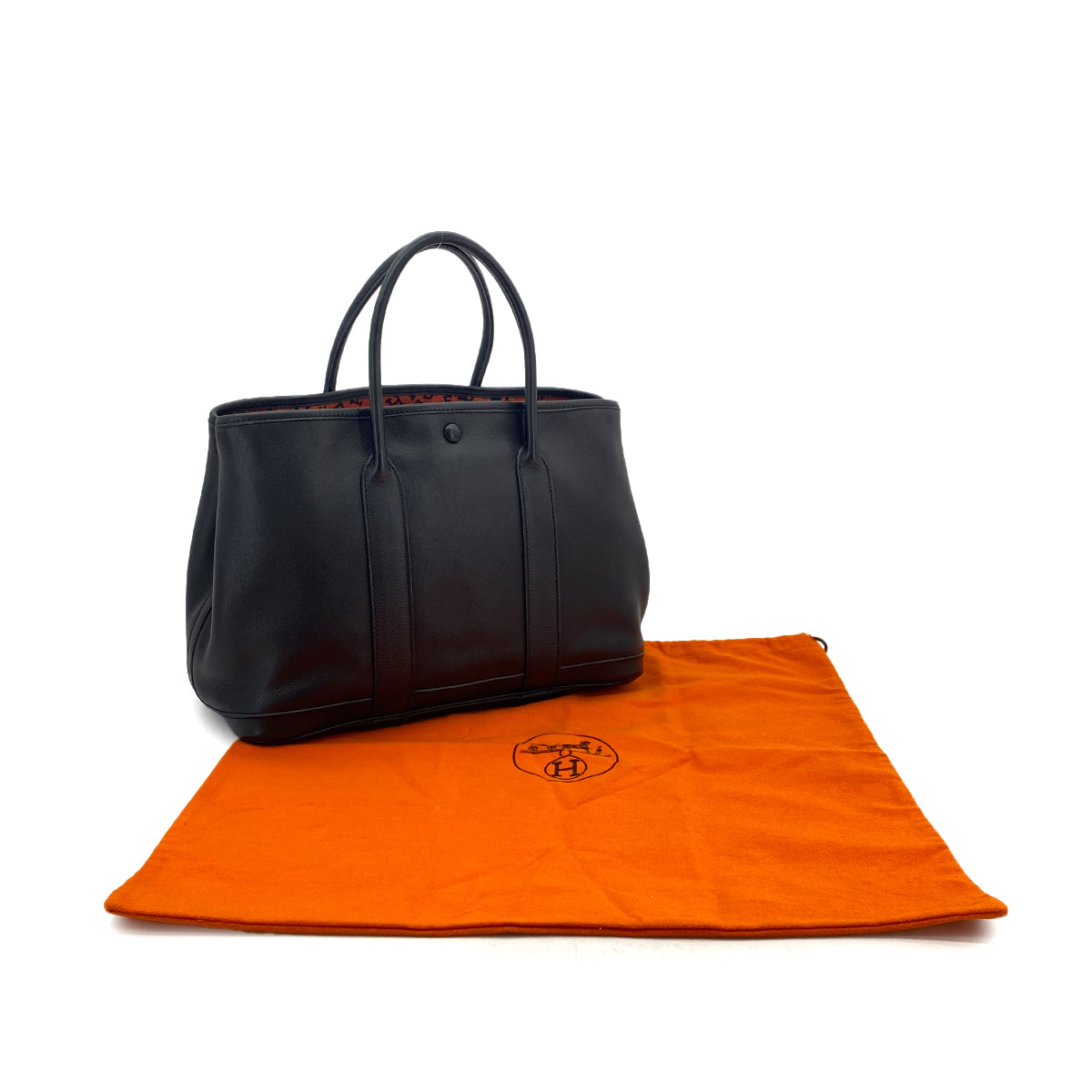 HERMES GARDEN TWILLY TPM BLACK SWIFT HAND BAG □I 90301087