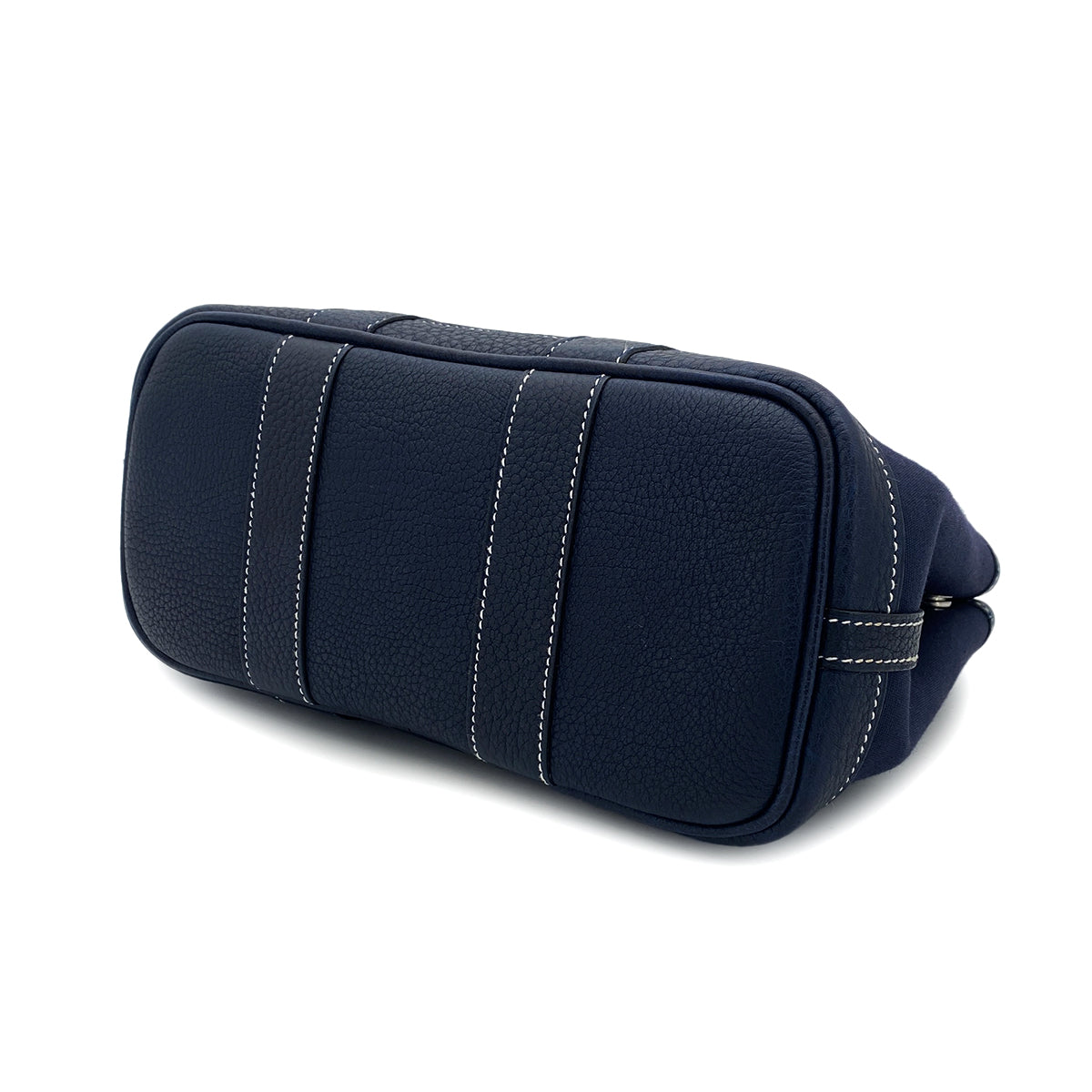 HERMES GARDEN PARTY TTPM BLUE MARINE TOILE OFFICIER NEGONDA HAND BAG □I 90301094