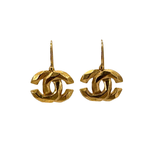 CHANEL VINTAGE EARRINGS COCOMARK SWING ACCESSORY 99P 90301113