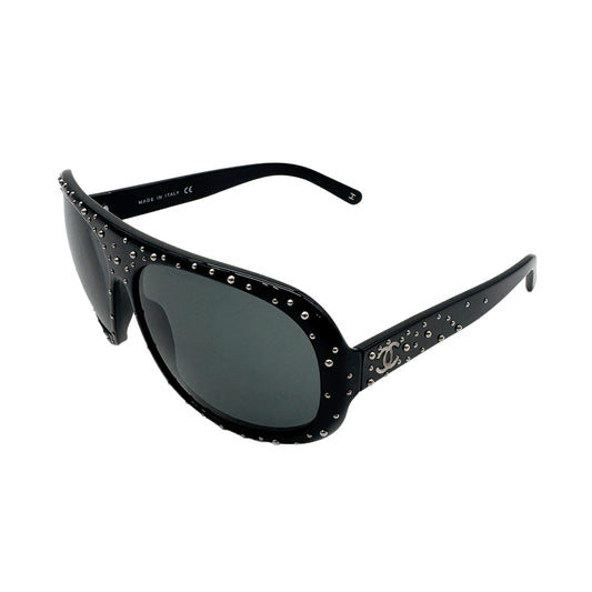 CHANEL SUNGLASSES COCOMARK BLACK EYEWEAR 90301120
