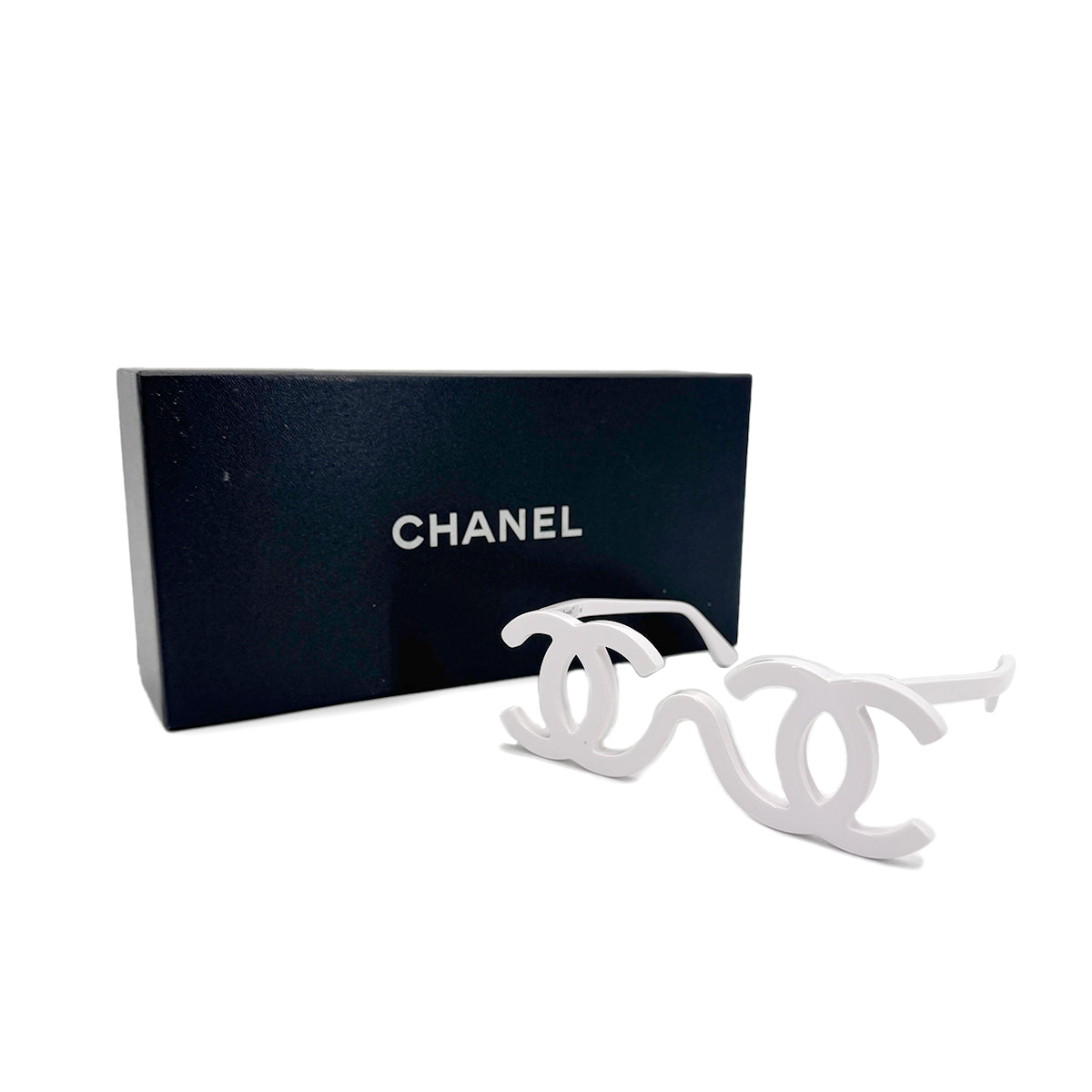CHANEL SUNGLASSES COCOMARK 1994 RUNWAY RIMITED WHITE EYEWEAR 90301663