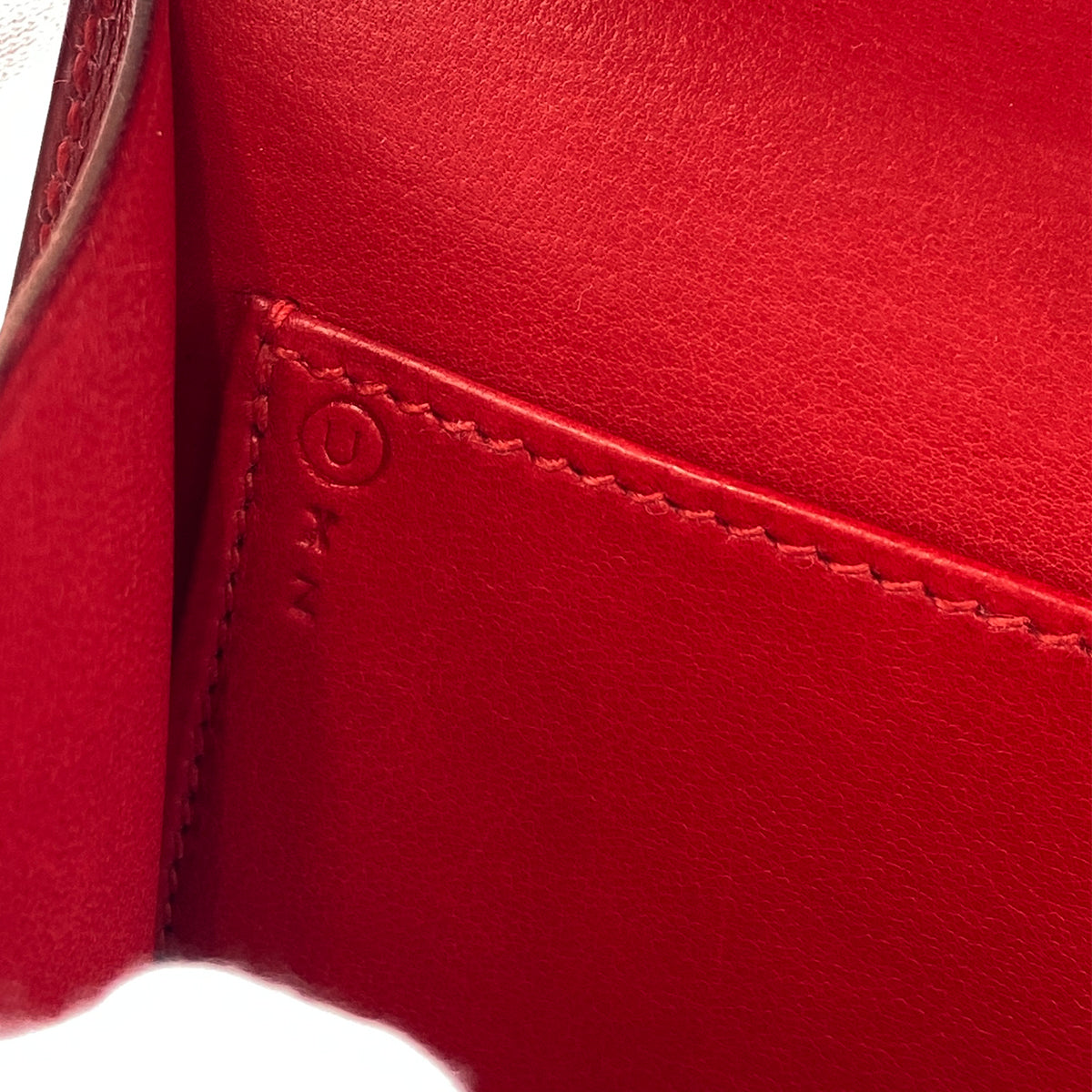 HERMES CONSTANCE 18 ROUGE VIF BOXCALF SHOULDER BAG 〇U GHW 90301626