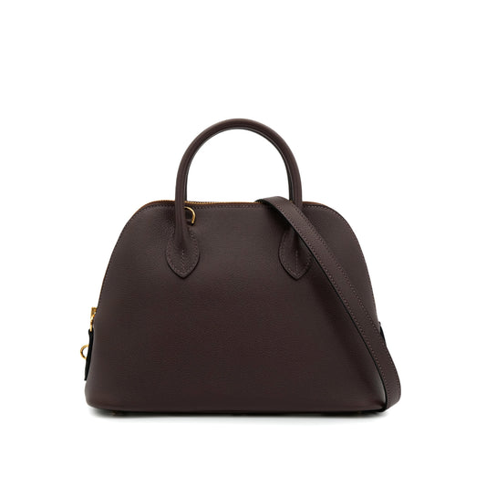 HERMES BOLIDE 1923 25 MOKA NATUREL EVERCOLOR HAND SHOULDER BAG B 90301632