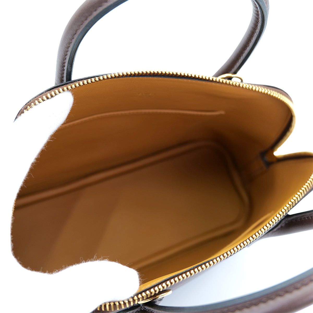 HERMES BOLIDE 1923 25 MOKA NATUREL EVERCOLOR HAND SHOULDER BAG B 90301632