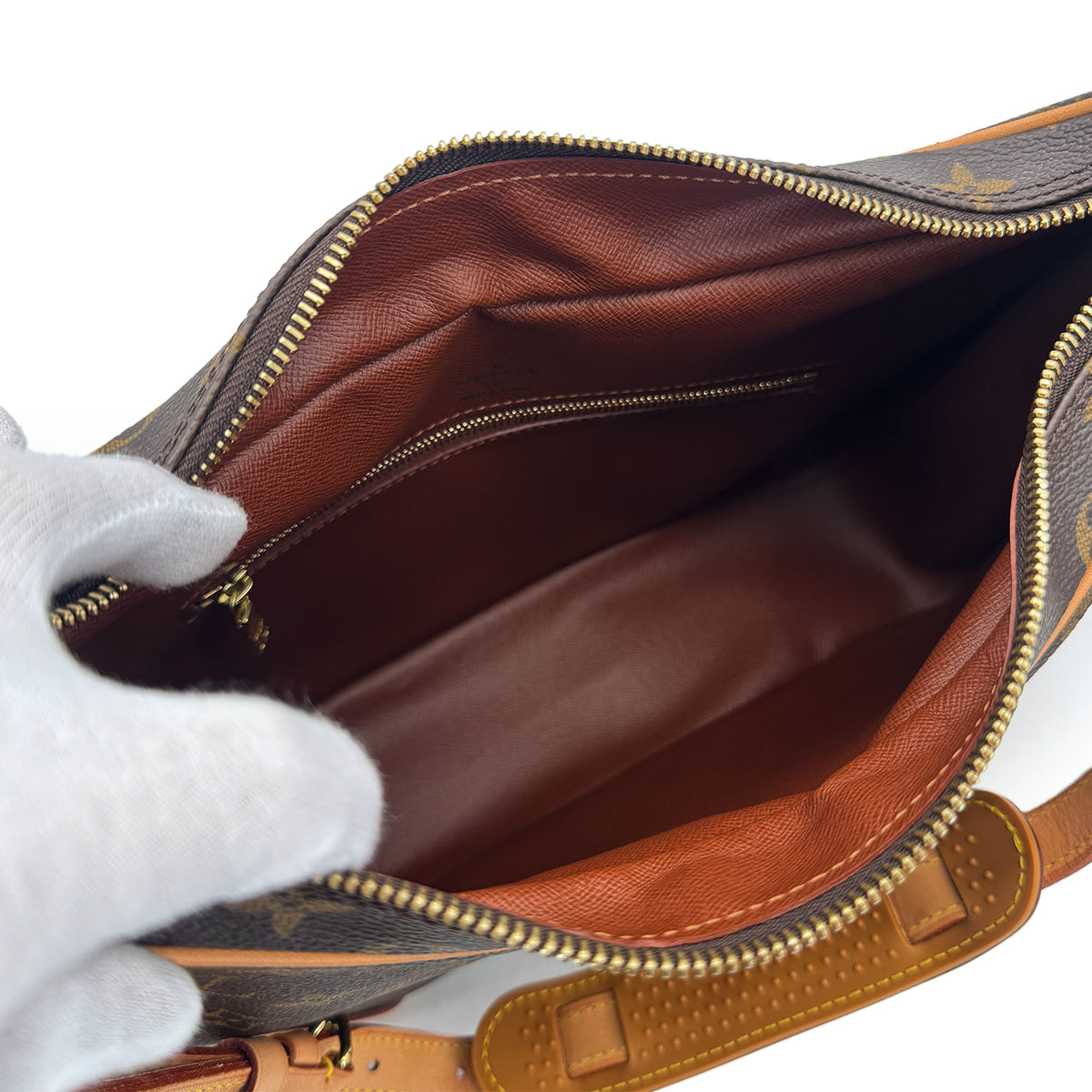 LOUIS VUITTON MONOGRAM BOULOGNE SHOULDER BAG BROWN M51265 90301636