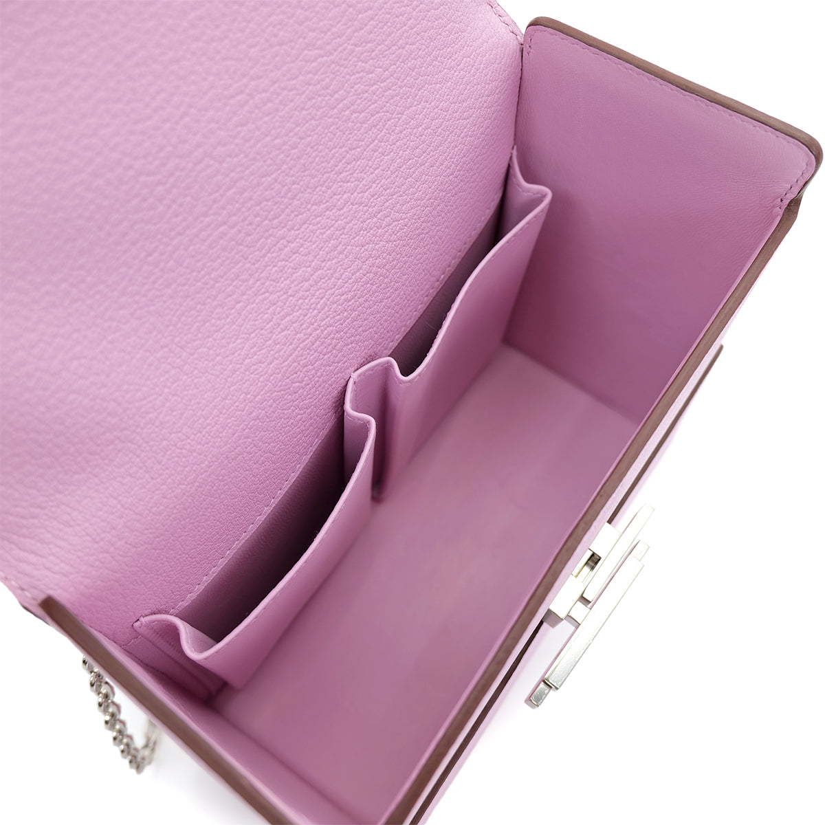 HERMES CINHETIC TO GO MAUVE SYLVESTRE CHEVRE HAND SHOULDER BAG D SHW 90301638