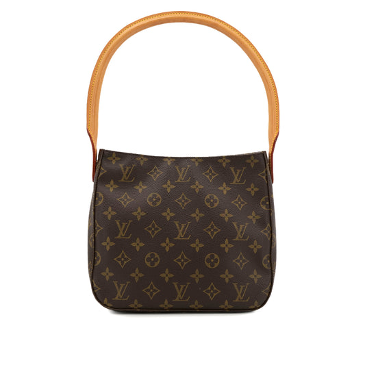 LOUIS VUITTON MONOGRAM LOOPING MM SHOULDER BAG BROWN M51146 90301642