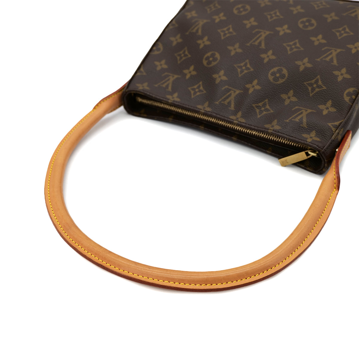 LOUIS VUITTON MONOGRAM LOOPING MM SHOULDER BAG BROWN M51146 90301642