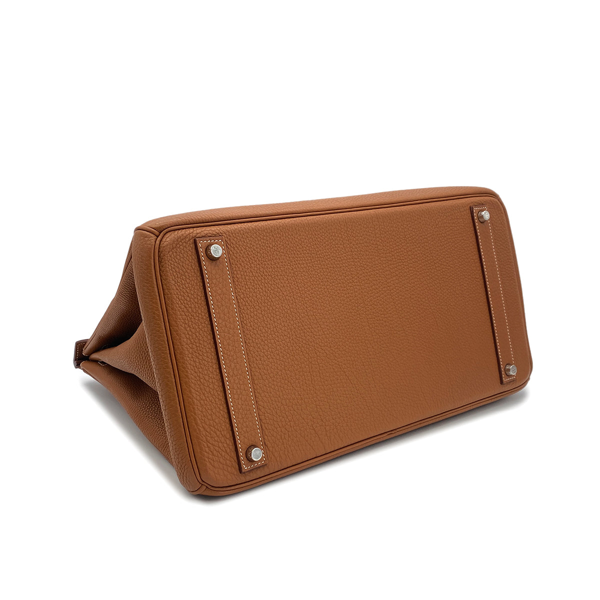 HERMES BIRKIN 40 GOLD TOGO HAND BAG □P SHW 90301646