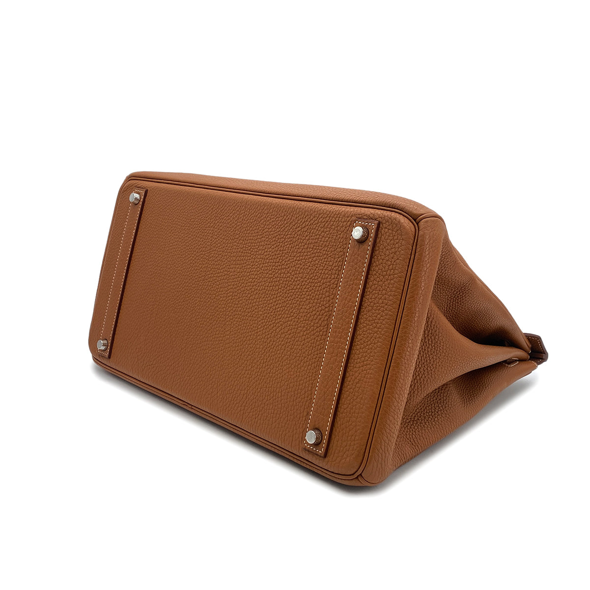 HERMES BIRKIN 40 GOLD TOGO HAND BAG □P SHW 90301646