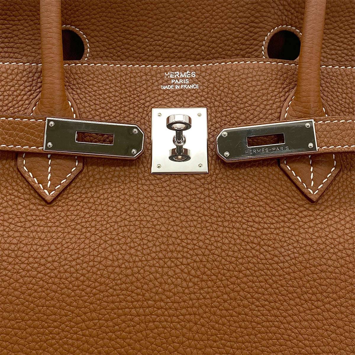 HERMES BIRKIN 40 GOLD TOGO HAND BAG □P SHW 90301646