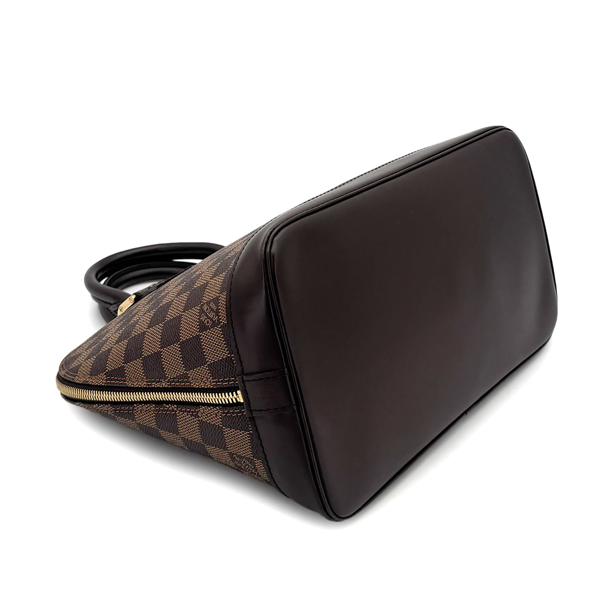 LOUIS VUITTON DAMIER ALMA HAND BAG EBENE CANVAS N51131 90301648