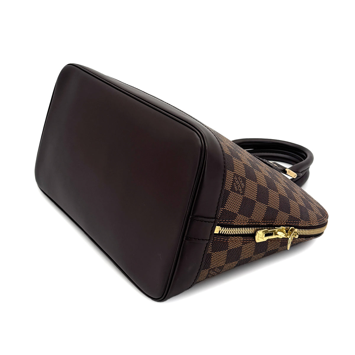 LOUIS VUITTON DAMIER ALMA HAND BAG EBENE CANVAS N51131 90301648