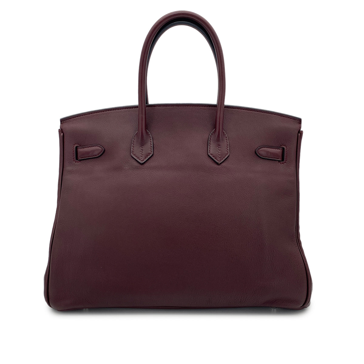 HERMES BIRKIN 35 PRUNE EVERCOLOR HAND BAG □N SHW 90301651