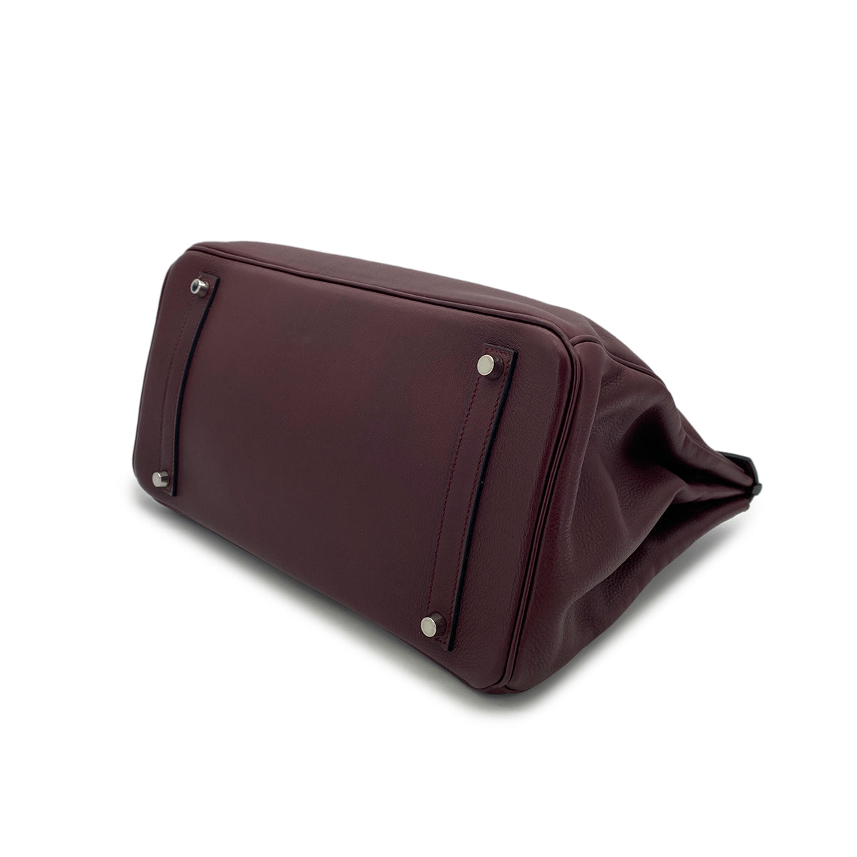 HERMES BIRKIN 35 PRUNE EVERCOLOR HAND BAG □N SHW 90301651