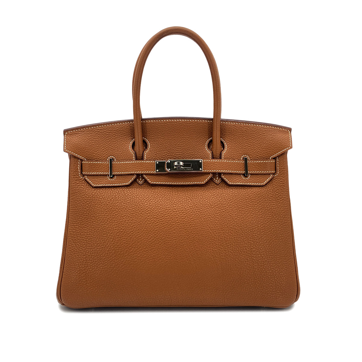 HERMES BIRKIN 30 GOLD TOGO HAND BAG □H SHW 90301652