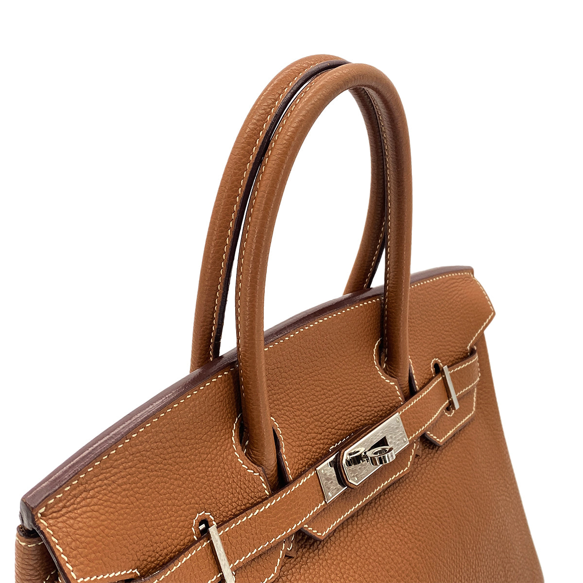 HERMES BIRKIN 30 GOLD TOGO HAND BAG □H SHW 90301652