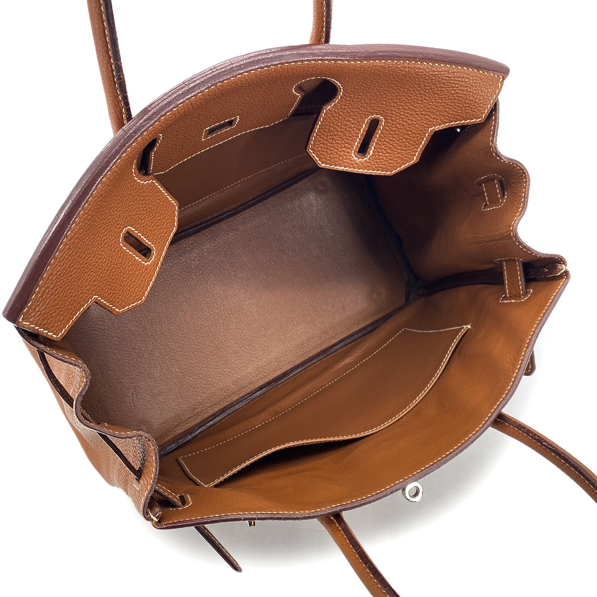 HERMES BIRKIN 30 GOLD TOGO HAND BAG □H SHW 90301652