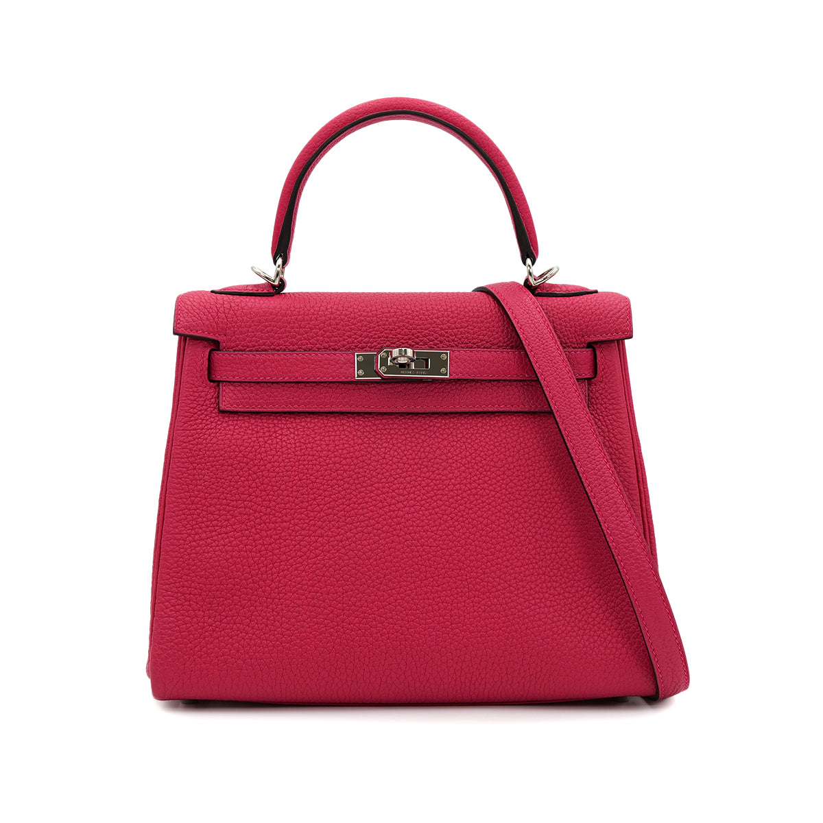 HERMES KELLY 25 RETOURNE ROSE MEXICOE TOGO HAND SHOULDER BAG U SHW 90301653