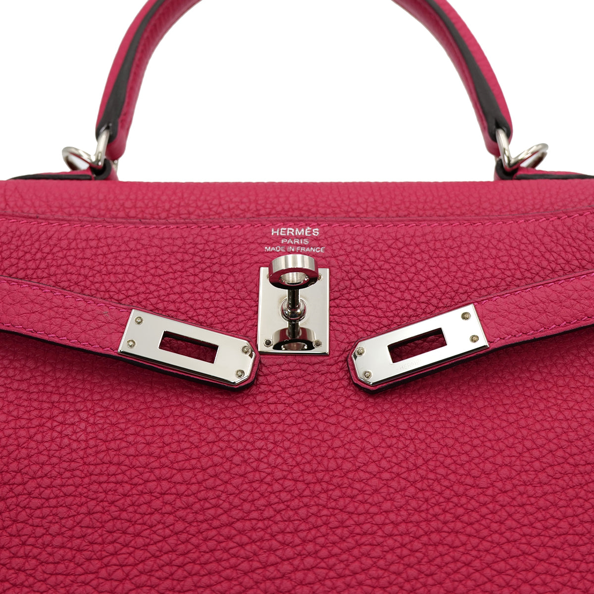 HERMES KELLY 25 RETOURNE ROSE MEXICOE TOGO HAND SHOULDER BAG U SHW 90301653