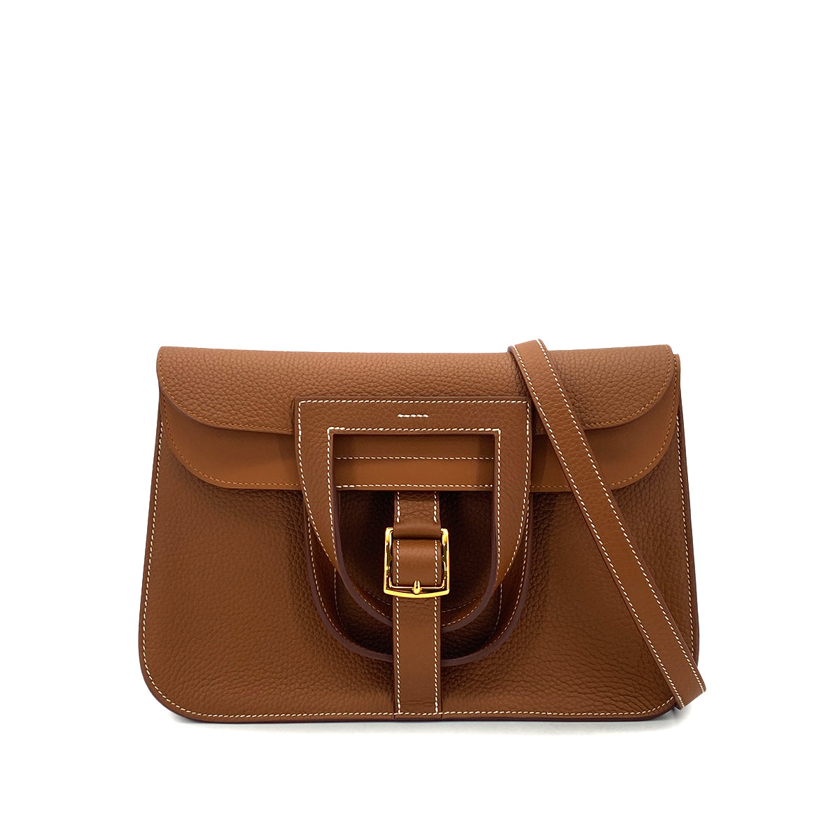 HERMES HALZAN 31 GOLD TAURILLON CLEMENCE 5WAY HAND SHOULDER BAG B GHW 90301654