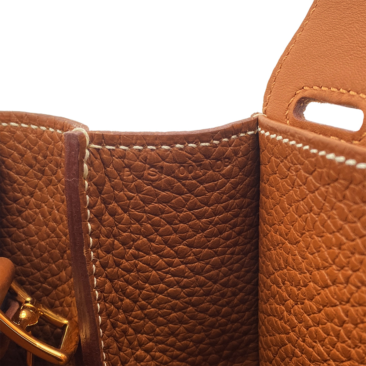 HERMES HALZAN 31 GOLD TAURILLON CLEMENCE 5WAY HAND SHOULDER BAG B GHW 90301654