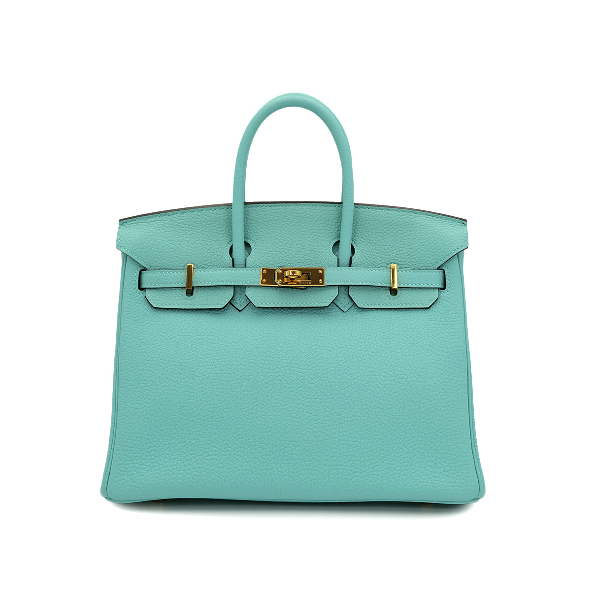 HERMES BIRKIN 25 BLUE SAINT CYR TOGO HAND BAG T GHW 90301656